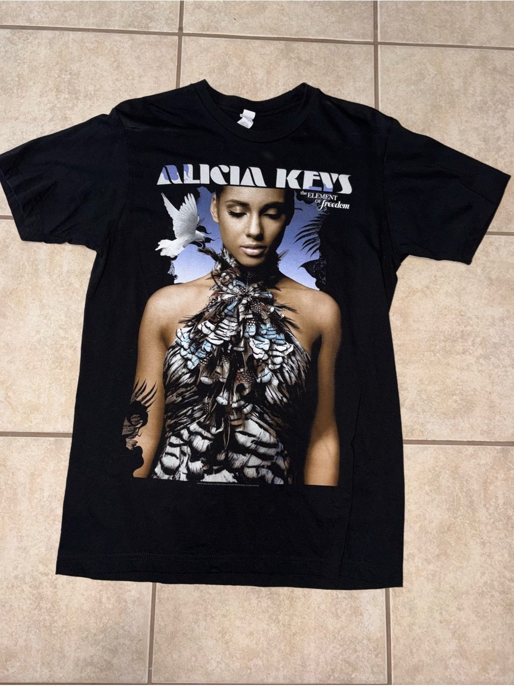 Alicia keys tour Black Graphic Tee - Women’s Top